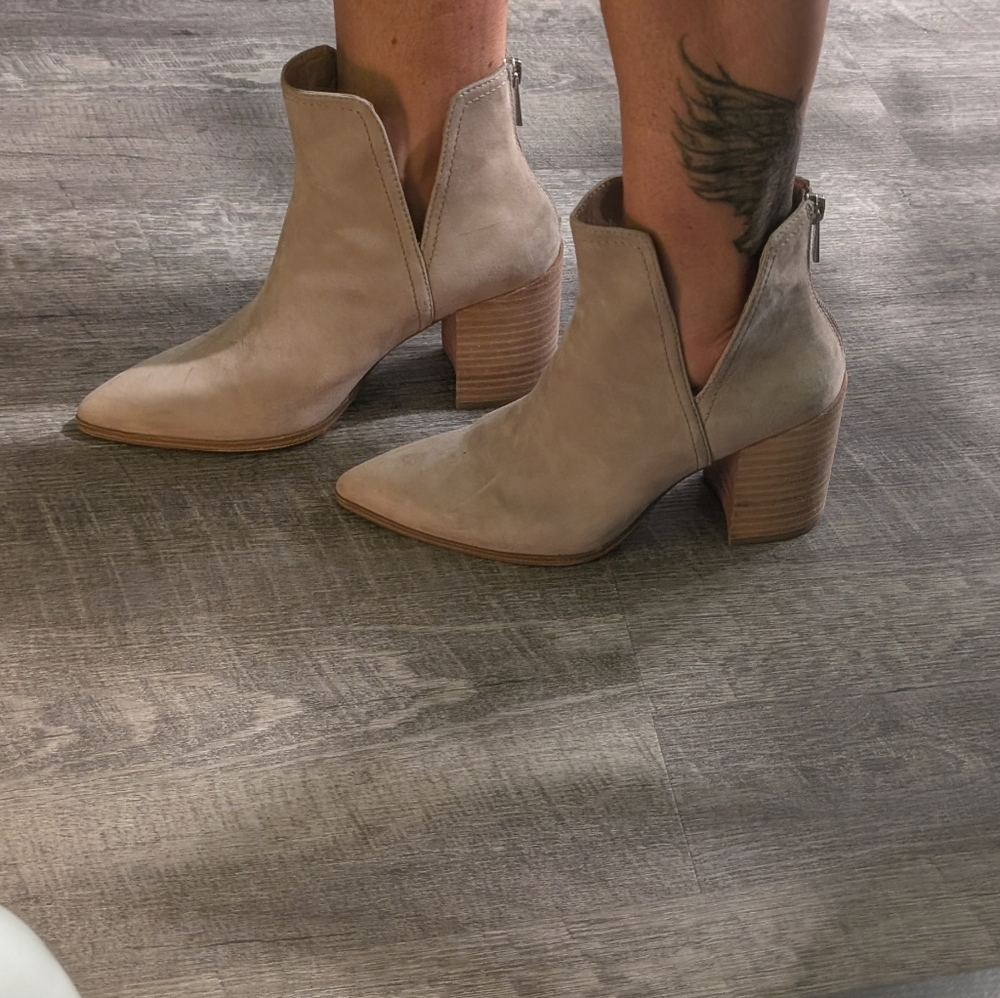 Steve Madden Darci Booties Tan Leather